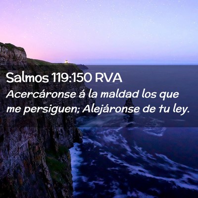 Picture 02 - Salmos 119:150 RVA - Acercáronse á la maldad los que me persiguen; - Bible Verse Picture