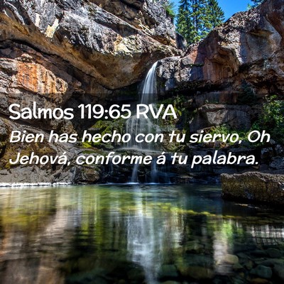 Picture 02 - Salmos 119:65 RVA - Bien has hecho con tu siervo, Oh Jehová, - Bible Verse Picture