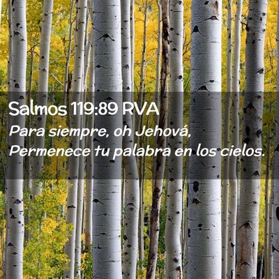 Picture 02 - Salmos 119:89 RVA - Para siempre, oh Jehová, Permenece tu palabra en - Bible Verse Picture