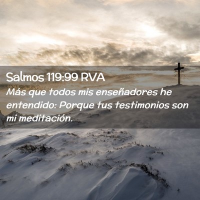 Picture 02 - Salmos 119:99 RVA - Más que todos mis enseñadores he entendido: - Bible Verse Picture