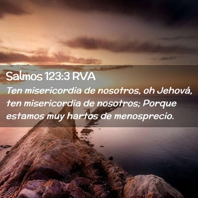 Picture 02 - Salmos 123:3 RVA - Ten misericordia de nosotros, oh Jehová, ten - Bible Verse Picture