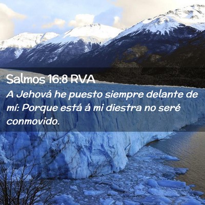 Picture 02 - Salmos 16:8 RVA - A Jehová he puesto siempre delante de mí: - Bible Verse Picture