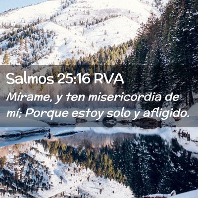 Picture 02 - Salmos 25:16 RVA - Mírame, y ten misericordia de mí; Porque estoy - Bible Verse Picture