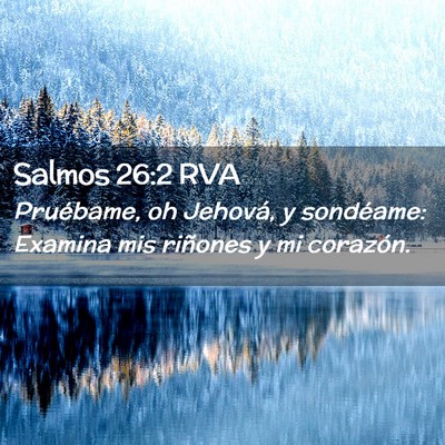 Picture 02 - Salmos 26:2 RVA - Pruébame, oh Jehová, y sondéame: Examina mis - Bible Verse Picture
