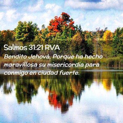 Picture 02 - Salmos 31:21 RVA - Bendito Jehová, Porque ha hecho maravillosa su - Bible Verse Picture