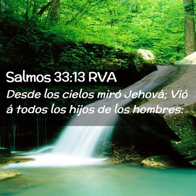 Picture 02 - Salmos 33:13 RVA - Desde los cielos miró Jehová; Vió á todos los - Bible Verse Picture
