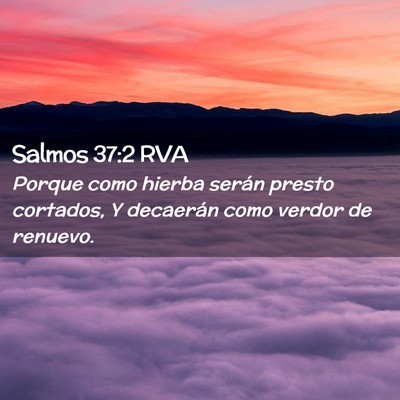 Picture 02 - Salmos 37:2 RVA - Porque como hierba serán presto cortados, Y - Bible Verse Picture