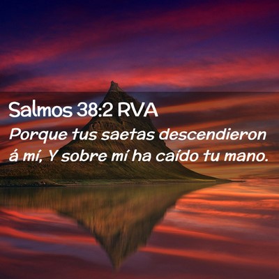 Picture 02 - Salmos 38:2 RVA - Porque tus saetas descendieron á mí, Y sobre - Bible Verse Picture