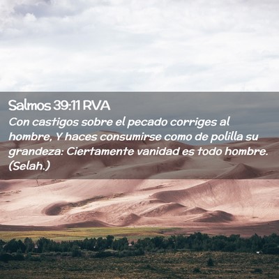 Picture 02 - Salmos 39:11 RVA - Con castigos sobre el pecado corriges al hombre, - Bible Verse Picture