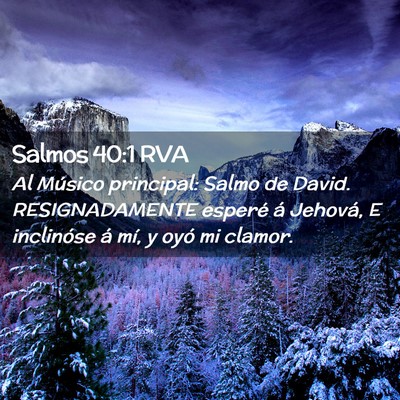 Picture 02 - Salmos 40:1 RVA - Al Músico principal: Salmo de David. - Bible Verse Picture