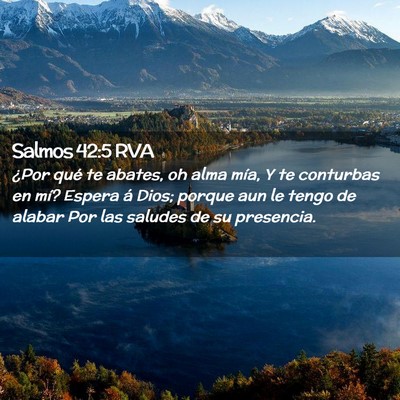 Picture 02 - Salmos 42:5 RVA - ¿Por qué te abates, oh alma mía, Y te - Bible Verse Picture