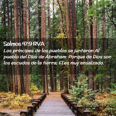 Picture 02 - Salmos 47:9 RVA - Los príncipes de los pueblos se juntaron Al - Bible Verse Picture