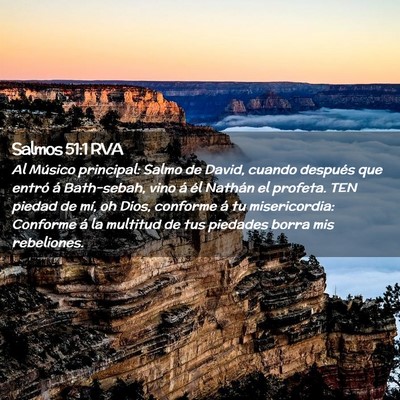 Picture 02 - Salmos 51:1 RVA - Al Músico principal: Salmo de David, cuando - Bible Verse Picture