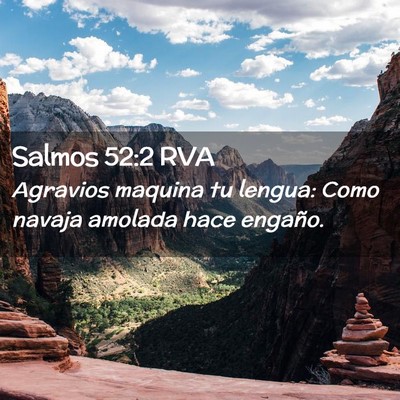 Picture 02 - Salmos 52:2 RVA - Agravios maquina tu lengua: Como navaja amolada - Bible Verse Picture