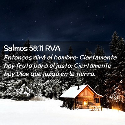 Picture 02 - Salmos 58:11 RVA - Entonces dirá el hombre: Ciertamente hay fruto - Bible Verse Picture