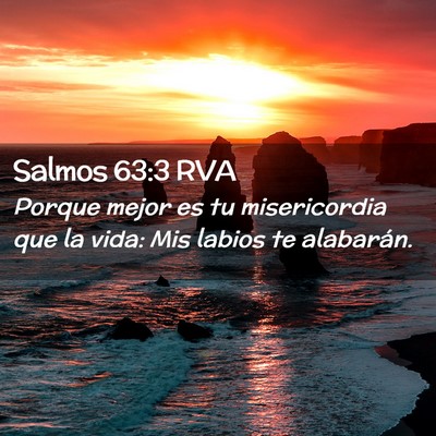 Picture 02 - Salmos 63:3 RVA - Porque mejor es tu misericordia que la vida: Mis - Bible Verse Picture