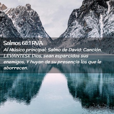 Picture 02 - Salmos 68:1 RVA - Al Músico principal: Salmo de David: Canción. - Bible Verse Picture