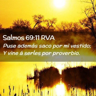 Picture 02 - Salmos 69:11 RVA - Puse además saco por mi vestido; Y vine á - Bible Verse Picture