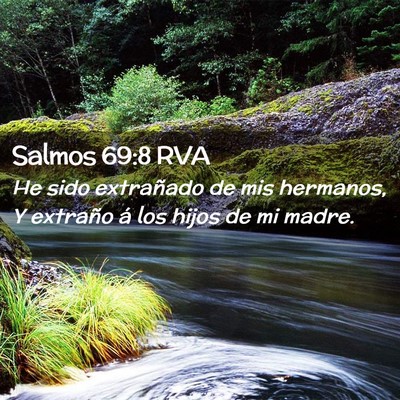 Picture 02 - Salmos 69:8 RVA - He sido extrañado de mis hermanos, Y extraño á - Bible Verse Picture
