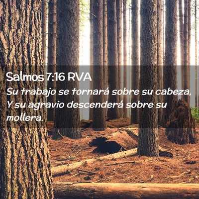 Picture 02 - Salmos 7:16 RVA - Su trabajo se tornará sobre su cabeza, Y su - Bible Verse Picture