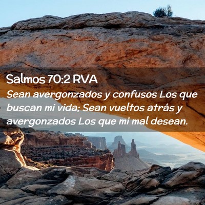 Picture 02 - Salmos 70:2 RVA - Sean avergonzados y confusos Los que buscan mi - Bible Verse Picture