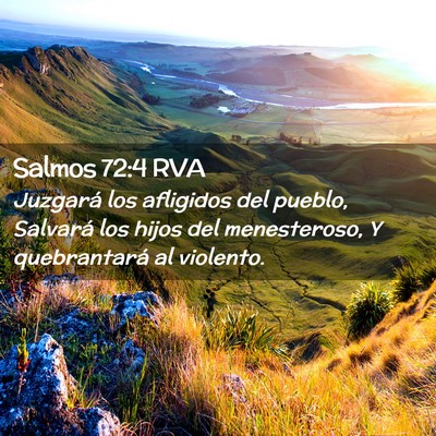 Picture 02 - Salmos 72:4 RVA - Juzgará los afligidos del pueblo, Salvará los - Bible Verse Picture