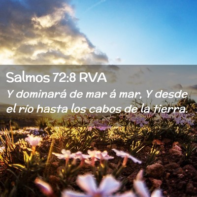 Picture 02 - Salmos 72:8 RVA - Y dominará de mar á mar, Y desde el río hasta - Bible Verse Picture