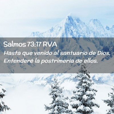Picture 02 - Salmos 73:17 RVA - Hasta que venido al santuario de Dios, Entenderé - Bible Verse Picture