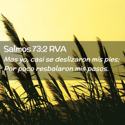Picture 02 - Salmos 73:2 RVA - Mas yo, casi se deslizaron mis pies; Por poco - Bible Verse Picture