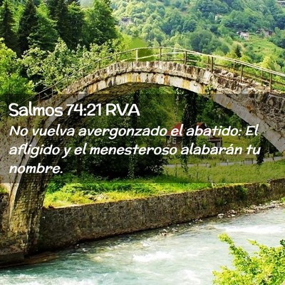 Picture 02 - Salmos 74:21 RVA - No vuelva avergonzado el abatido: El afligido y - Bible Verse Picture