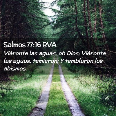 Picture 02 - Salmos 77:16 RVA - Viéronte las aguas, oh Dios; Viéronte las - Bible Verse Picture