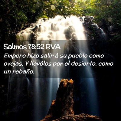 Picture 02 - Salmos 78:52 RVA - Empero hizo salir á su pueblo como ovejas, Y - Bible Verse Picture