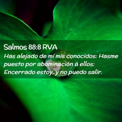 Picture 02 - Salmos 88:8 RVA - Has alejado de mí mis conocidos: Hasme puesto - Bible Verse Picture