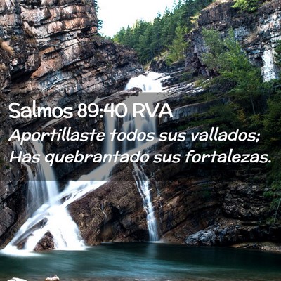 Picture 02 - Salmos 89:40 RVA - Aportillaste todos sus vallados; Has quebrantado - Bible Verse Picture
