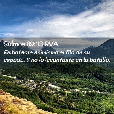 Picture 02 - Salmos 89:43 RVA - Embotaste asimismo el filo de su espada, Y no lo - Bible Verse Picture