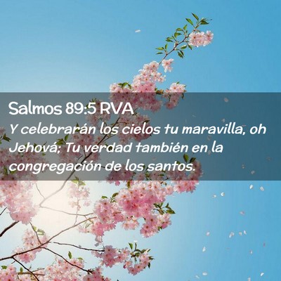 Picture 02 - Salmos 89:5 RVA - Y celebrarán los cielos tu maravilla, oh - Bible Verse Picture