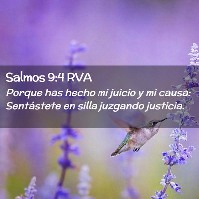 Picture 02 - Salmos 9:4 RVA - Porque has hecho mi juicio y mi causa: - Bible Verse Picture