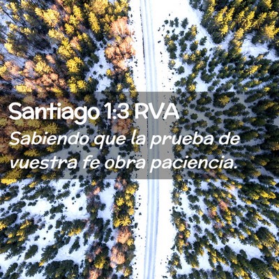 Picture 02 - Santiago 1:3 RVA - Sabiendo que la prueba de vuestra fe obra - Bible Verse Picture