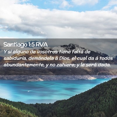 Picture 02 - Santiago 1:5 RVA - Y si alguno de vosotros tiene falta de - Bible Verse Picture