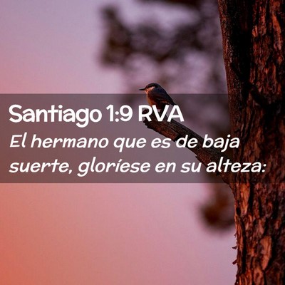 Picture 02 - Santiago 1:9 RVA - El hermano que es de baja suerte, gloríese en su - Bible Verse Picture
