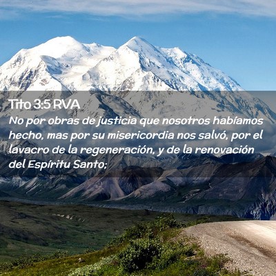Picture 02 - Tito 3:5 RVA - No por obras de justicia que nosotros habíamos - Bible Verse Picture