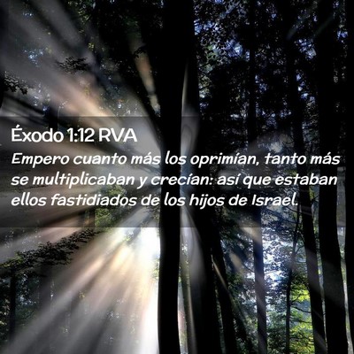 Picture 02 - Éxodo 1:12 RVA - Empero cuanto más los oprimían, tanto más se - Bible Verse Picture