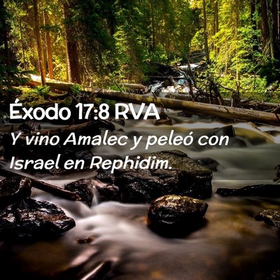 Picture 02 - Éxodo 17:8 RVA - Y vino Amalec y peleó con Israel en - Bible Verse Picture