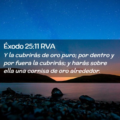 Picture 02 - Éxodo 25:11 RVA - Y la cubrirás de oro puro; por dentro y por - Bible Verse Picture