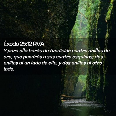 Picture 02 - Éxodo 25:12 RVA - Y para ella harás de fundición cuatro anillos - Bible Verse Picture