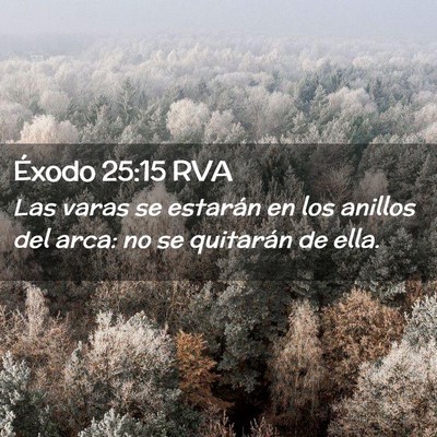 Picture 02 - Éxodo 25:15 RVA - Las varas se estarán en los anillos del arca: no - Bible Verse Picture