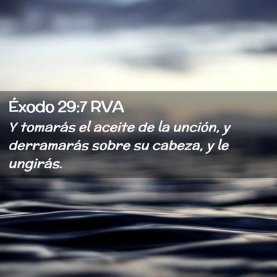 Picture 02 - Éxodo 29:7 RVA - Y tomarás el aceite de la unción, y derramarás - Bible Verse Picture