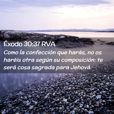 Picture 02 - Éxodo 30:37 RVA - Como la confección que harás, no os haréis - Bible Verse Picture
