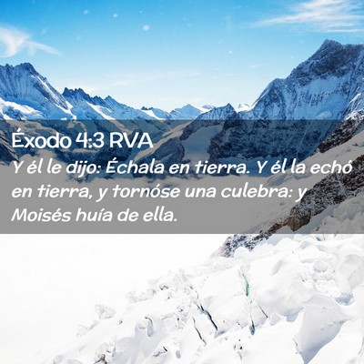 Picture 02 - Éxodo 4:3 RVA - Y él le dijo: Échala en tierra. Y él la echó - Bible Verse Picture