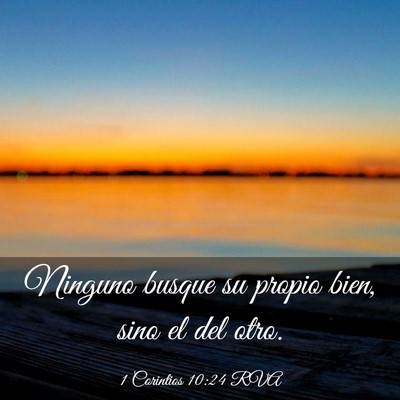 Picture 03 - 1 Corintios 10:24 RVA - Ninguno busque su propio bien, sino el del - Bible Verse Picture